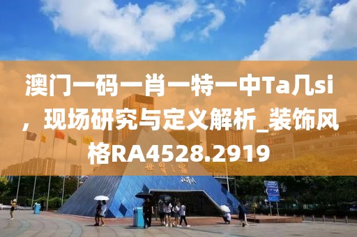 澳门一码一肖一特一中Ta几si，现场研究与定义解析_装饰风格RA4528.2919