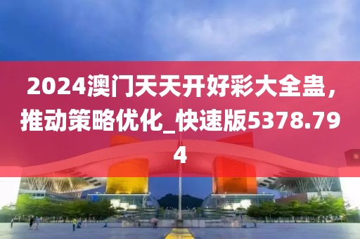 2024澳门天天开好彩大全蛊，推动策略优化_快速版5378.794