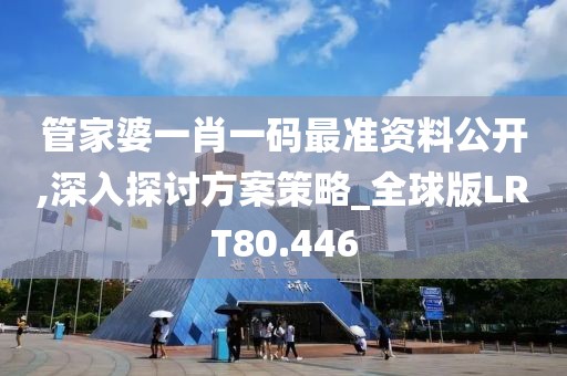 管家婆一肖一码最准资料公开,深入探讨方案策略_全球版LRT80.446
