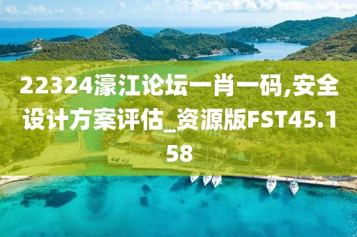 22324濠江论坛一肖一码,安全设计方案评估_资源版FST45.158