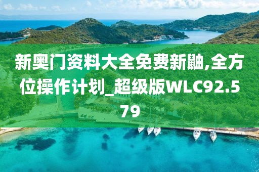 新奥门资料大全免费新鼬,全方位操作计划_超级版WLC92.579