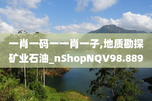 一肖一码一一肖一子,地质勘探矿业石油_nShopNQV98.889