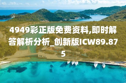 4949彩正版免费资料,即时解答解析分析_创新版ICW89.875