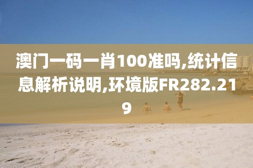 澳门一码一肖100准吗,统计信息解析说明,环境版FR282.219
