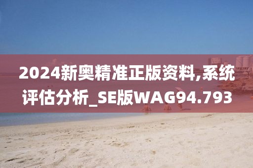 2024新奥精准正版资料,系统评估分析_SE版WAG94.793