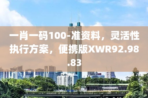 一肖一码100-准资料，灵活性执行方案，便携版XWR92.98.83