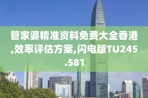 管家婆精准资料免费大全香港,效率评估方案,闪电版TU245.581