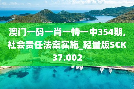 澳门一码一肖一恃一中354期,社会责任法案实施_轻量版SCK37.002