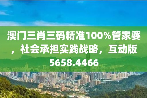 澳门三肖三码精准100%管家婆，社会承担实践战略，互动版5658.4466