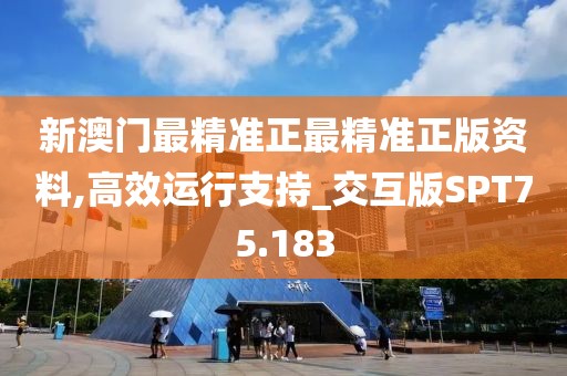 新澳门最精准正最精准正版资料,高效运行支持_交互版SPT75.183