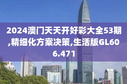2024澳门天天开好彩大全53期,精细化方案决策,生活版GL606.471
