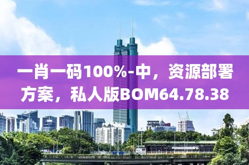 一肖一码100%-中，资源部署方案，私人版BOM64.78.38