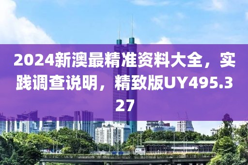 2024新澳最精准资料大全，实践调查说明，精致版UY495.327