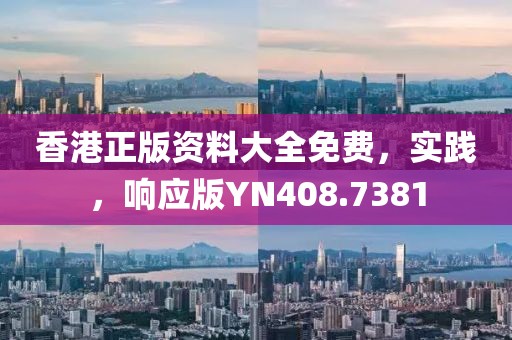 香港正版资料大全免费，实践，响应版YN408.7381