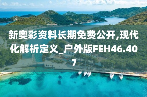 新奥彩资料长期免费公开,现代化解析定义_户外版FEH46.407
