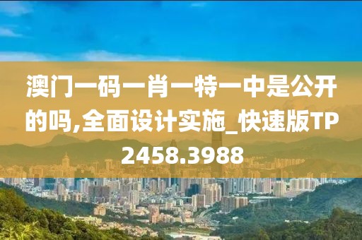 澳门一码一肖一特一中是公开的吗,全面设计实施_快速版TP2458.3988