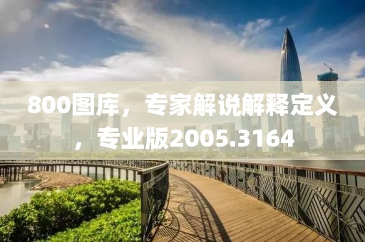 800图库，专家解说解释定义，专业版2005.3164