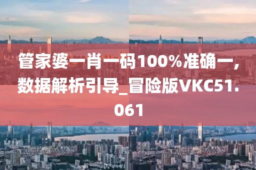 管家婆一肖一码100%准确一,数据解析引导_冒险版VKC51.061