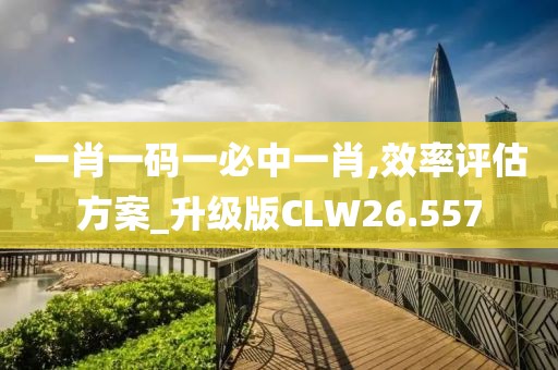 一肖一码一必中一肖,效率评估方案_升级版CLW26.557