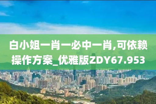 白小姐一肖一必中一肖,可依赖操作方案_优雅版ZDY67.953
