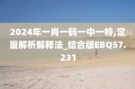 2024年一肖一码一中一特,定量解析解释法_结合版EBQ57.231