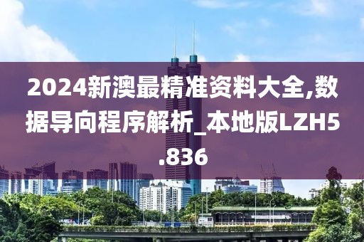 2024新澳最精准资料大全,数据导向程序解析_本地版LZH5.836