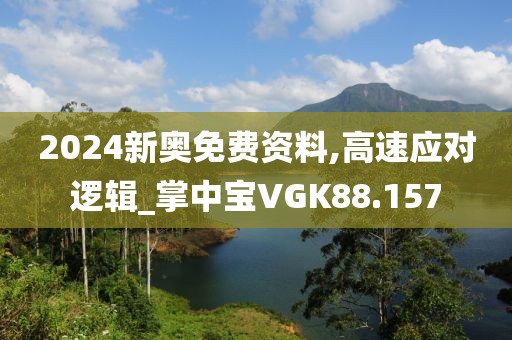 2024新奥免费资料,高速应对逻辑_掌中宝VGK88.157