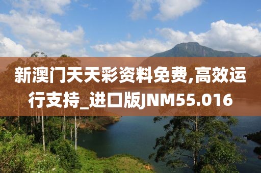 新澳门天天彩资料免费,高效运行支持_进口版JNM55.016