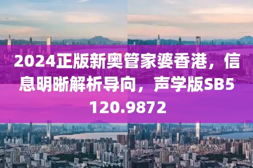 2024正版新奥管家婆香港，信息明晰解析导向，声学版SB5120.9872