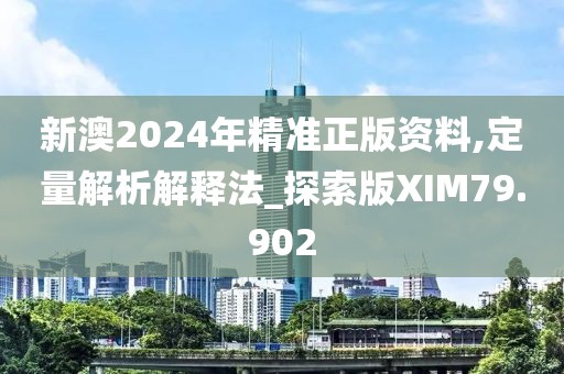 新澳2024年精准正版资料,定量解析解释法_探索版XIM79.902