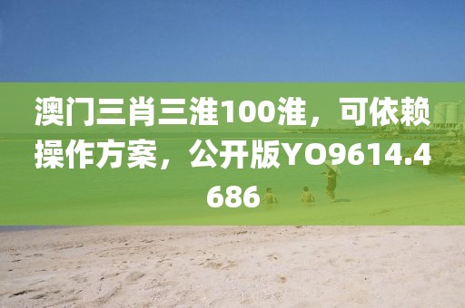 澳门三肖三淮100淮，可依赖操作方案，公开版YO9614.4686