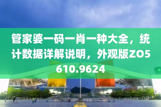 管家婆一码一肖一种大全，统计数据详解说明，外观版ZO5610.9624