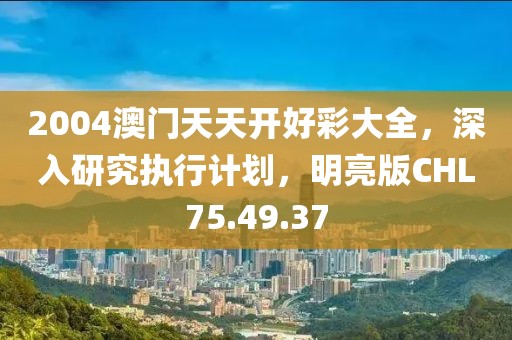 2004澳门天天开好彩大全，深入研究执行计划，明亮版CHL75.49.37