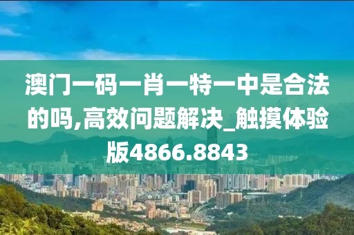 澳门一码一肖一特一中是合法的吗,高效问题解决_触摸体验版4866.8843