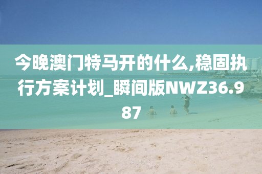 今晚澳门特马开的什么,稳固执行方案计划_瞬间版NWZ36.987