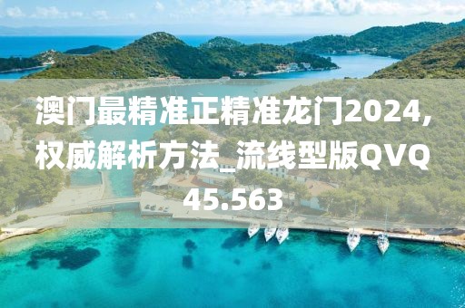 澳门最精准正精准龙门2024,权威解析方法_流线型版QVQ45.563