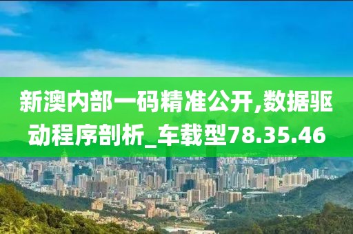 新澳内部一码精准公开,数据驱动程序剖析_车载型78.35.46