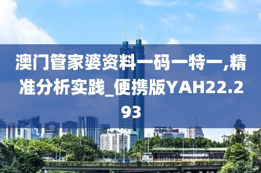 澳门管家婆资料一码一特一,精准分析实践_便携版YAH22.293