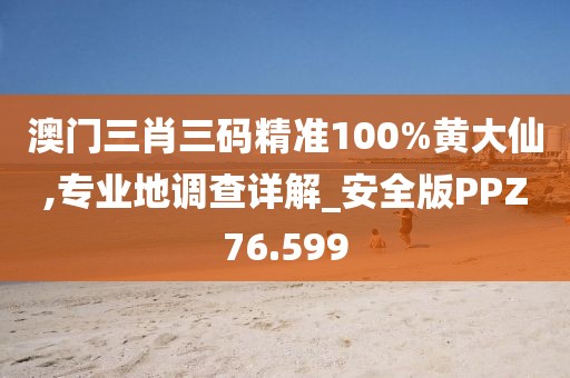 澳门三肖三码精准100%黄大仙,专业地调查详解_安全版PPZ76.599