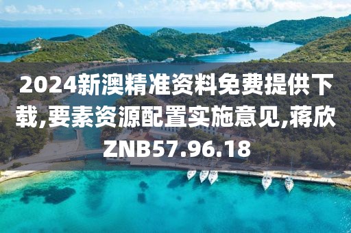 2024新澳精准资料免费提供下载,要素资源配置实施意见,蒋欣ZNB57.96.18