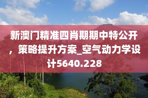 新澳门精准四肖期期中特公开，策略提升方案_空气动力学设计5640.228