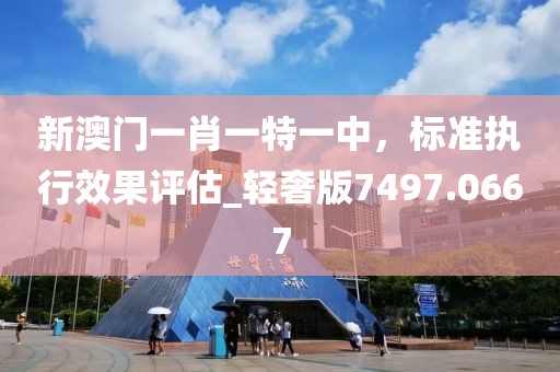 新澳门一肖一特一中，标准执行效果评估_轻奢版7497.0667