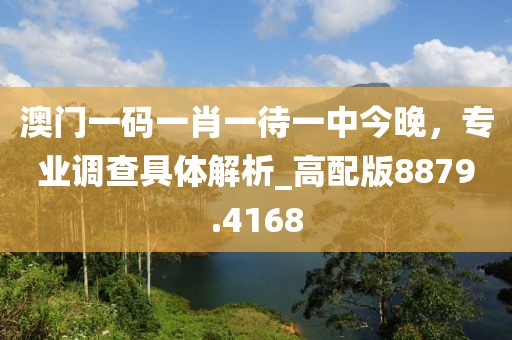 澳门一码一肖一待一中今晚，专业调查具体解析_高配版8879.4168